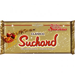 SUCHARD Turron chocolate crujiente clasico tableta 300 grs